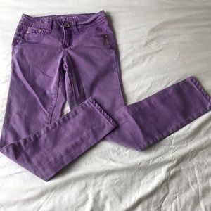 Girls purple jeans